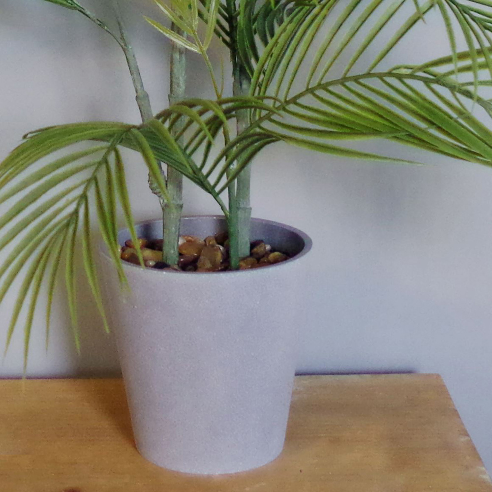 Leaf Palm Tree Artificial Plant in Decorative Planter 90cm Image 4