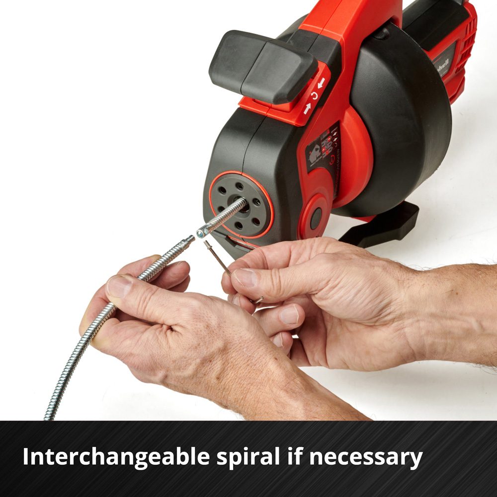 Einhell Power X-Change TE-DA 18/760 Li Solo Cordless Drain Cleaner Image 7