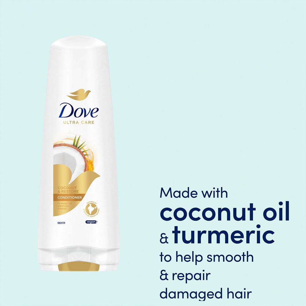 Dove Nourishing Secrets Coconut Oil Conditioner 350ml and Shampoo 400ml 3 Pack Image 6