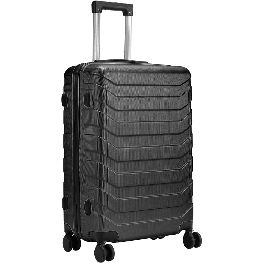 H&O Direct Small Black Lightweight Hardshell Travel Suitcase Image 1