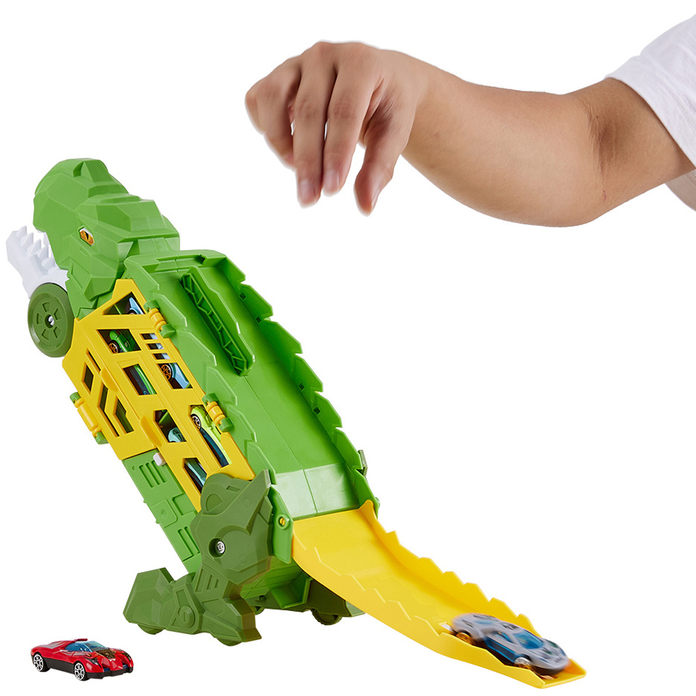 Living and Home Kids Dinosaur Toy Truck Set Image 3