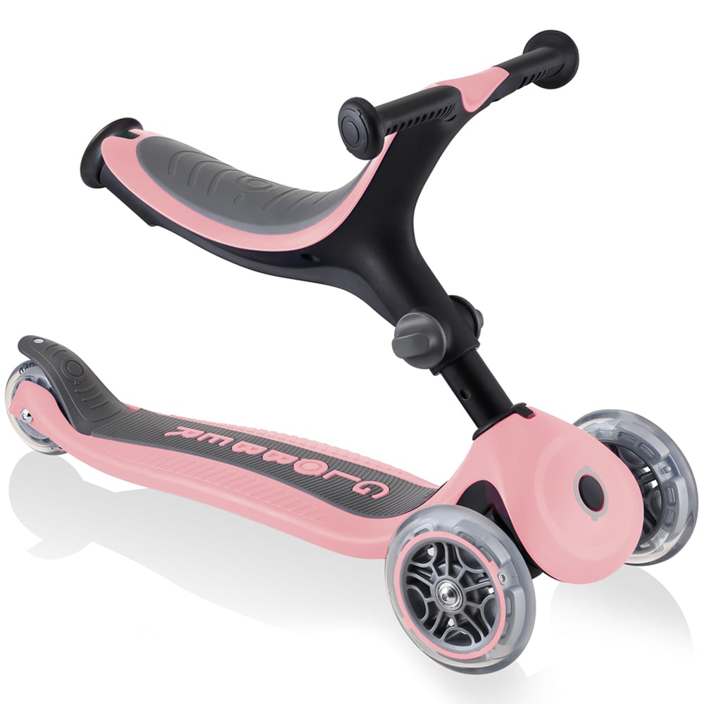Globber Go Up Pastel Pink Foldable Scooter Image 3
