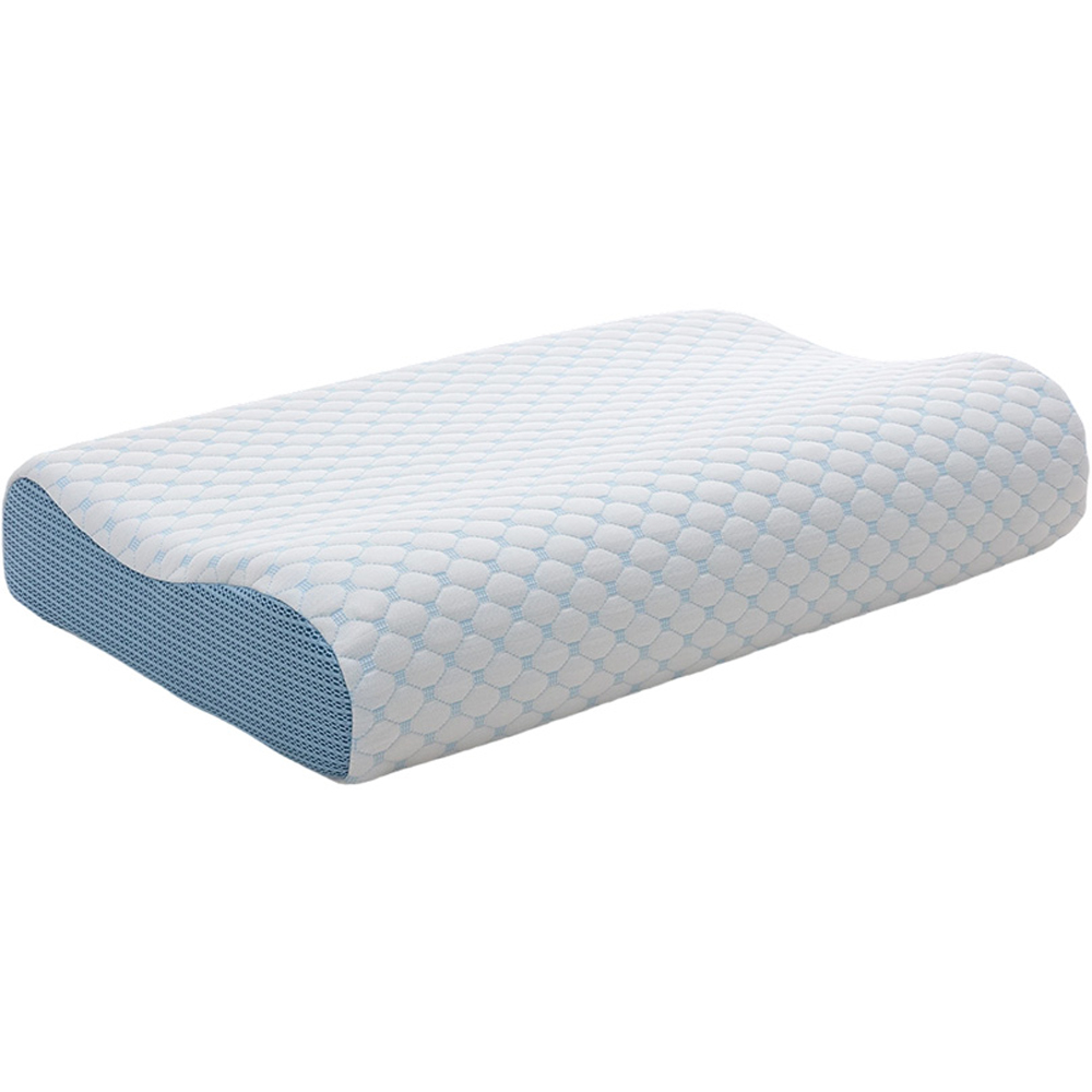 Living and Home White Memory Foam Cooling Pillow with Removable Cover 60 x 40cm Image 1