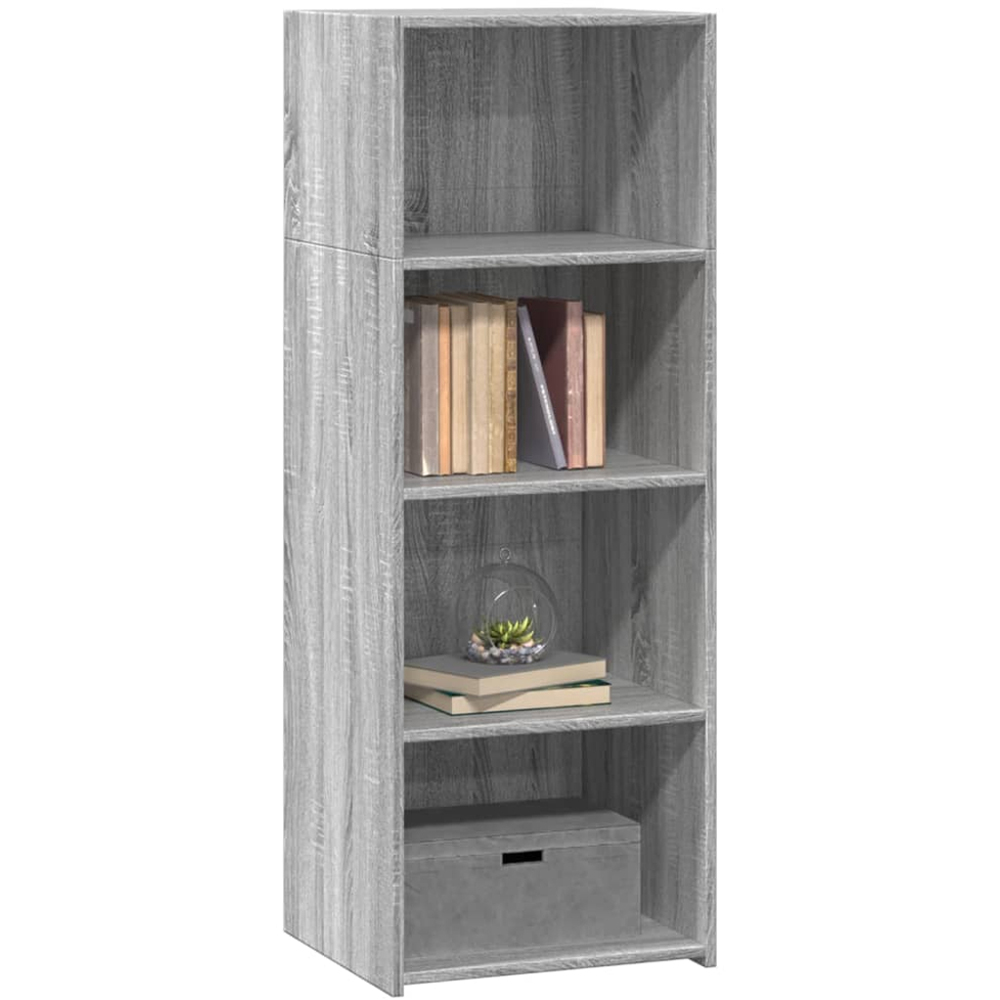 vidaXL 4 Shelf Grey Sonoma Highboard Image 3
