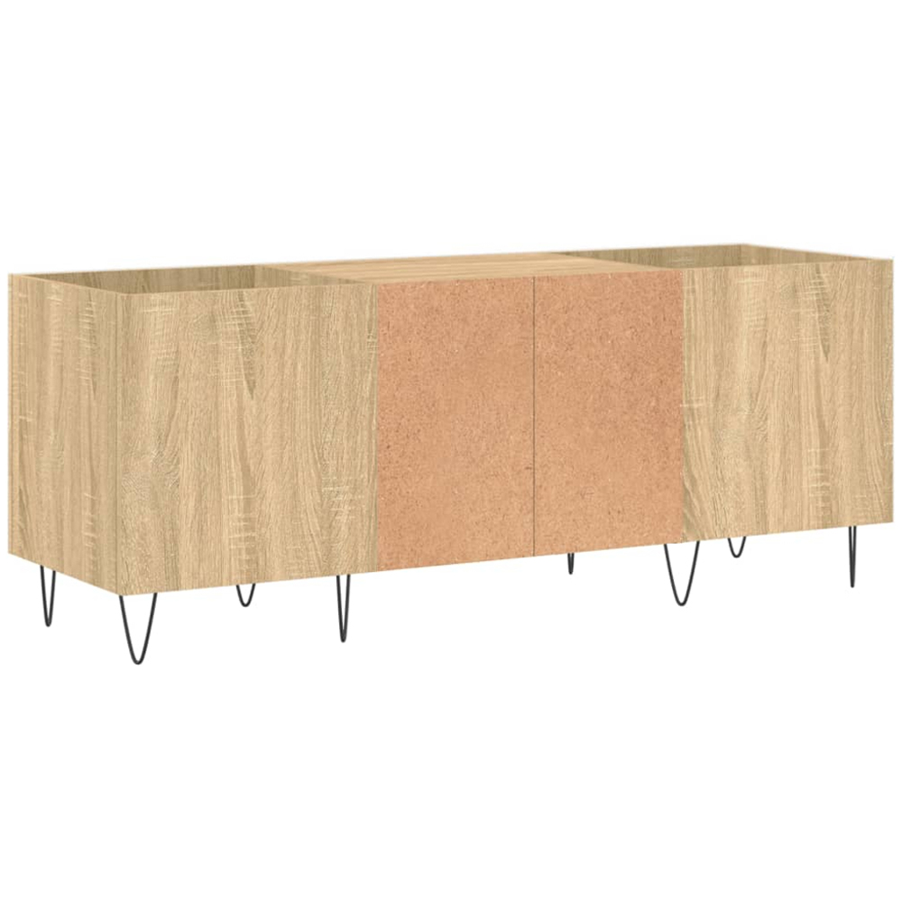 vidaXL 2 Shelf Sonoma Oak Record Cabinet Image 6