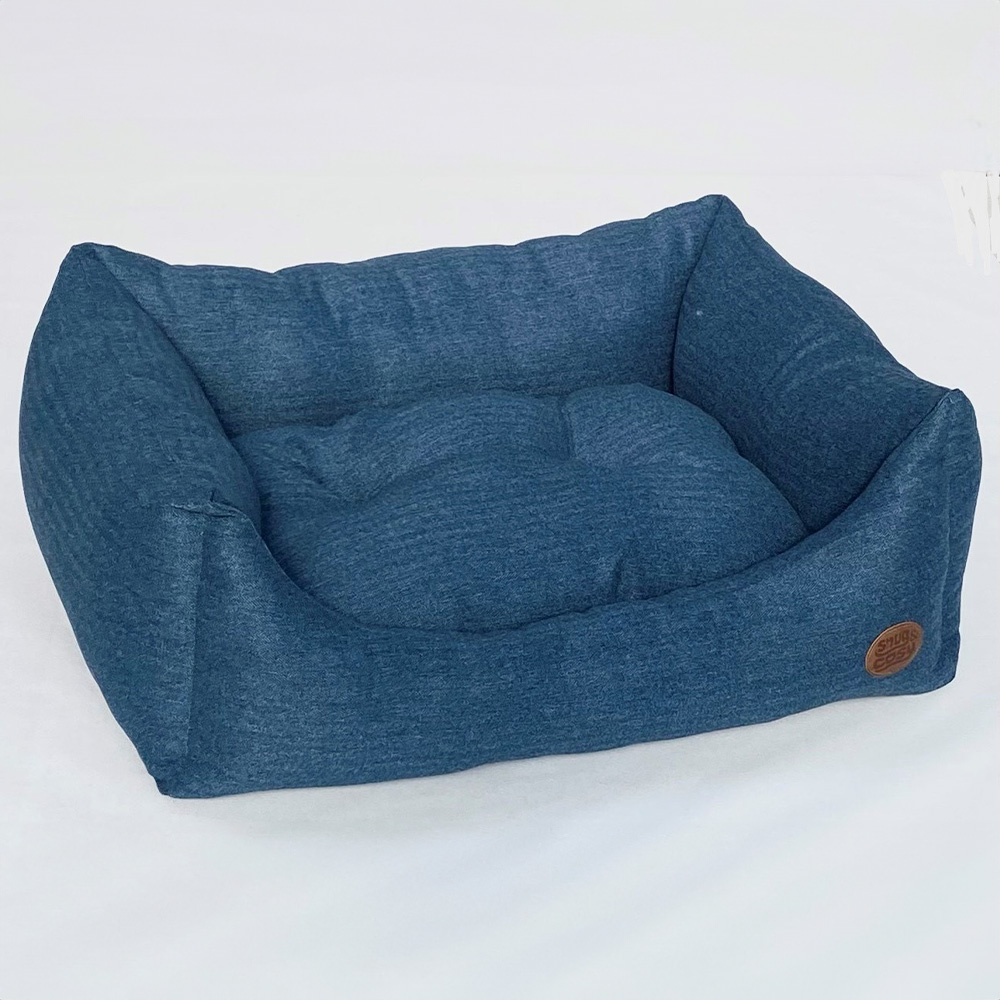 Snug & Cosy Tweedy Medium Ocean Rectangle Pet Bed Image 2