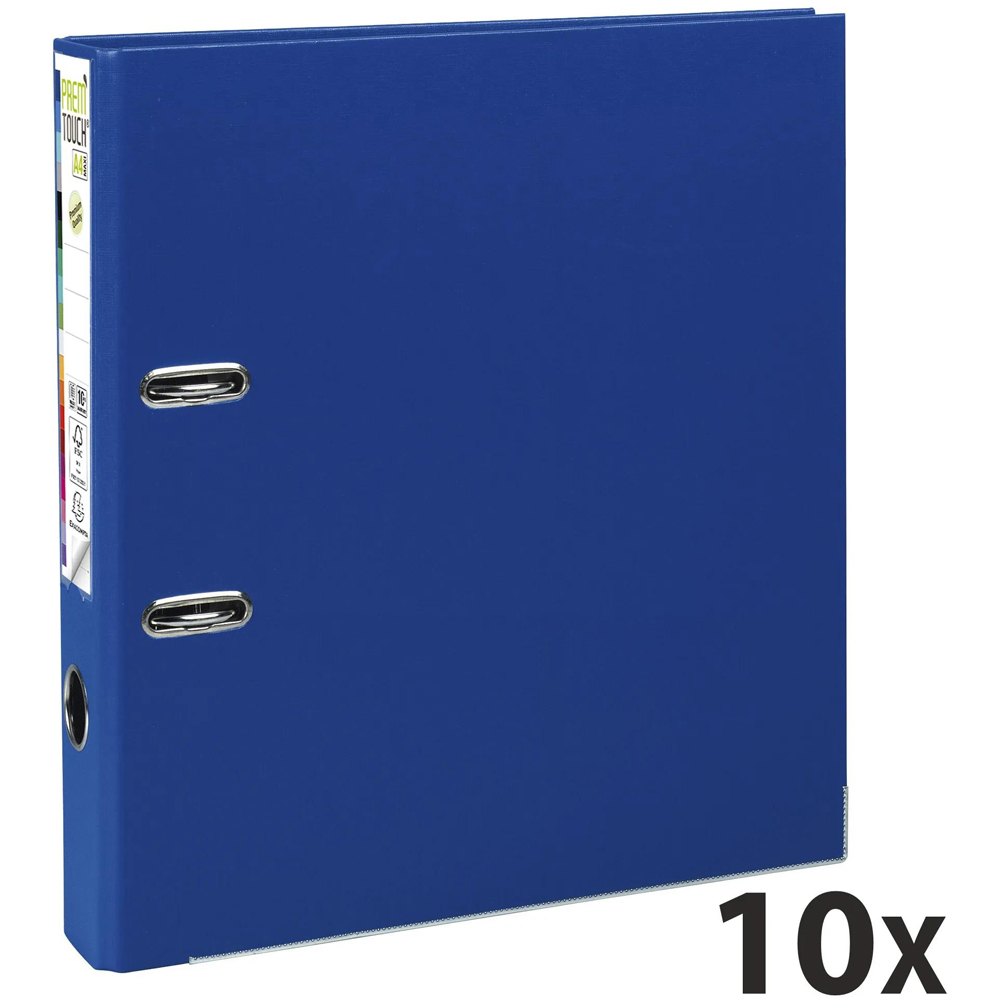 Exacompta PremTouch A4+ Dark Blue PP Lever Arch File 10 Pack Image 5