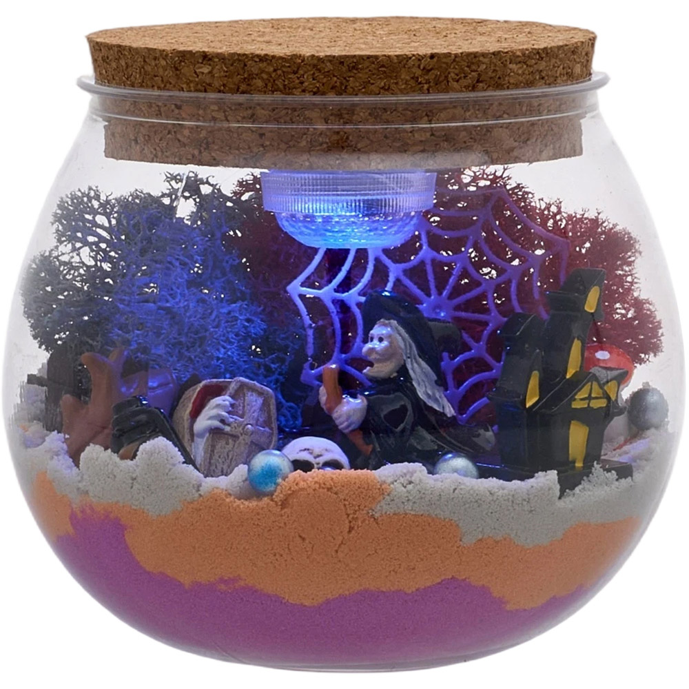 H&O Direct Kids DIY Witch LED Terrarium Kit with Remote Image 3