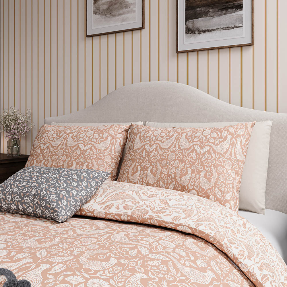 Helena Springfield Super King Size Copper Pheasants Duvet Set Image 3