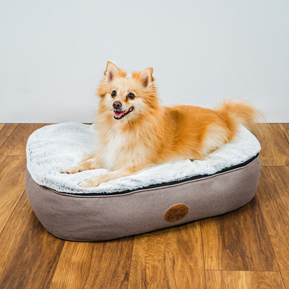 Snug & Cosy Small Oval Dog Bed Image 2