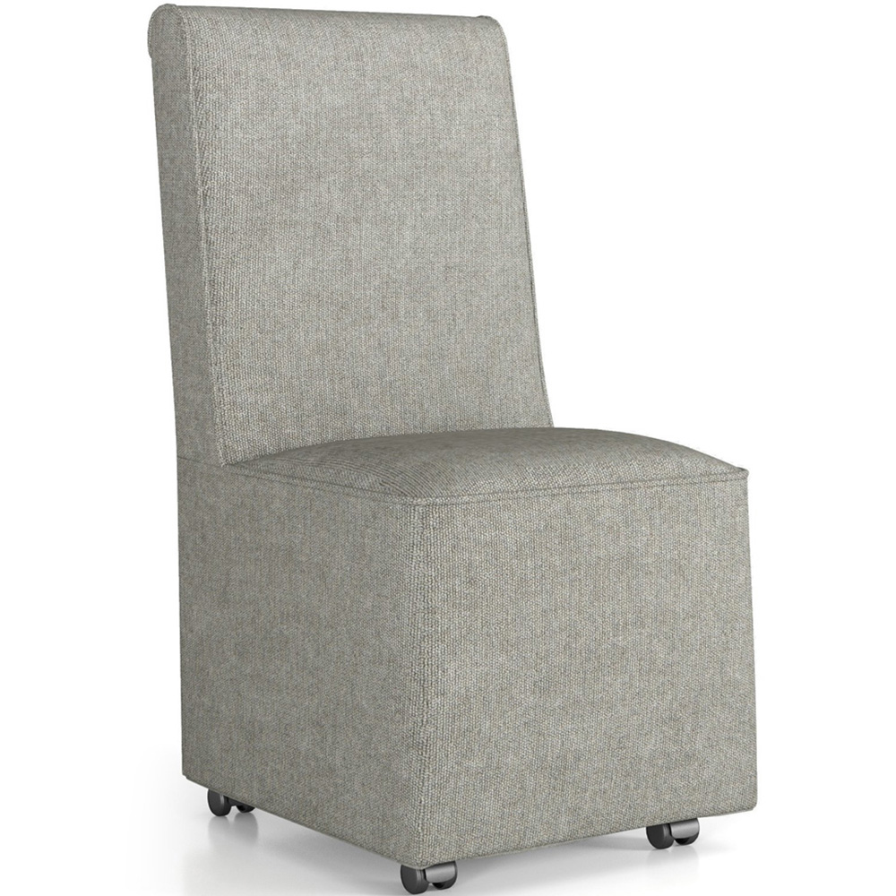 Costway Grey Upholstered Accent Chair Image 2