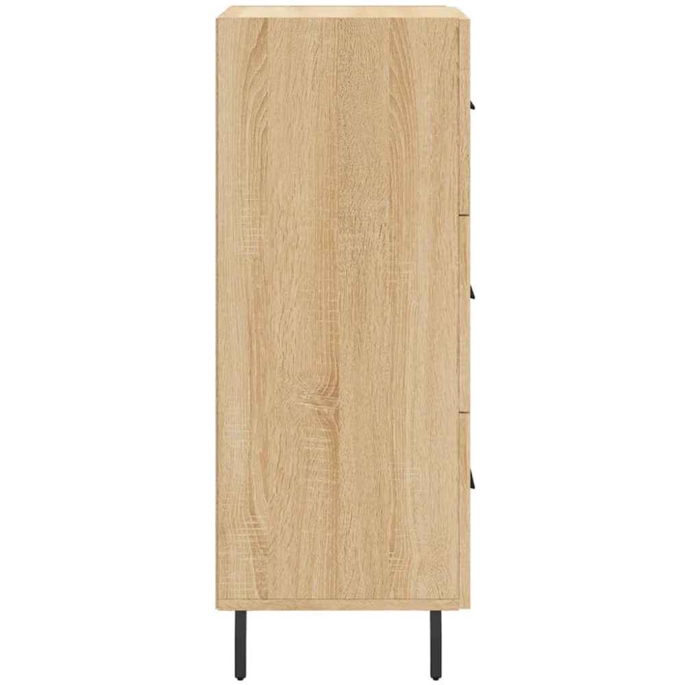 vidaXL 3 Drawer Sonoma Oak Sideboard Image 7