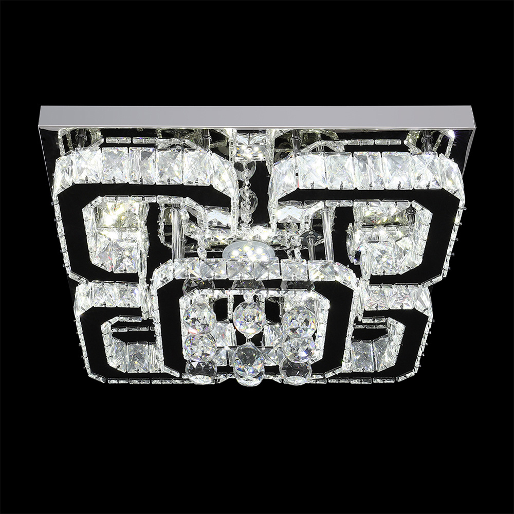 Living and Home Modern Crystal LED Ceiling Light Image 3