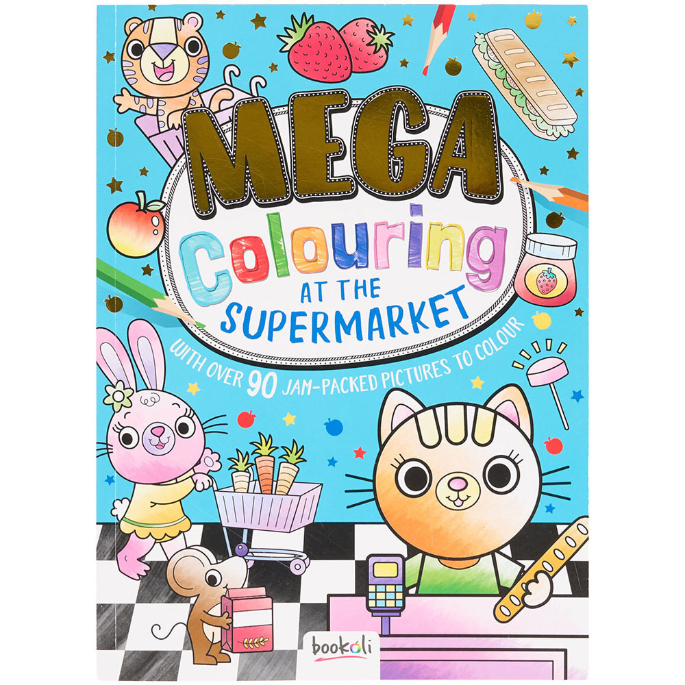 Mega Colouring At the Supermarket Book Image 1