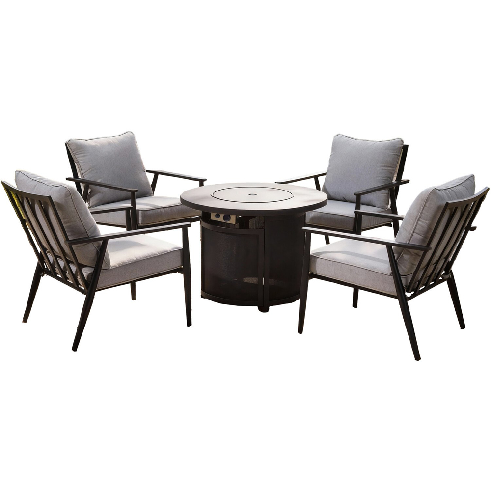 Lexi Fire Pit Set Black Image 2