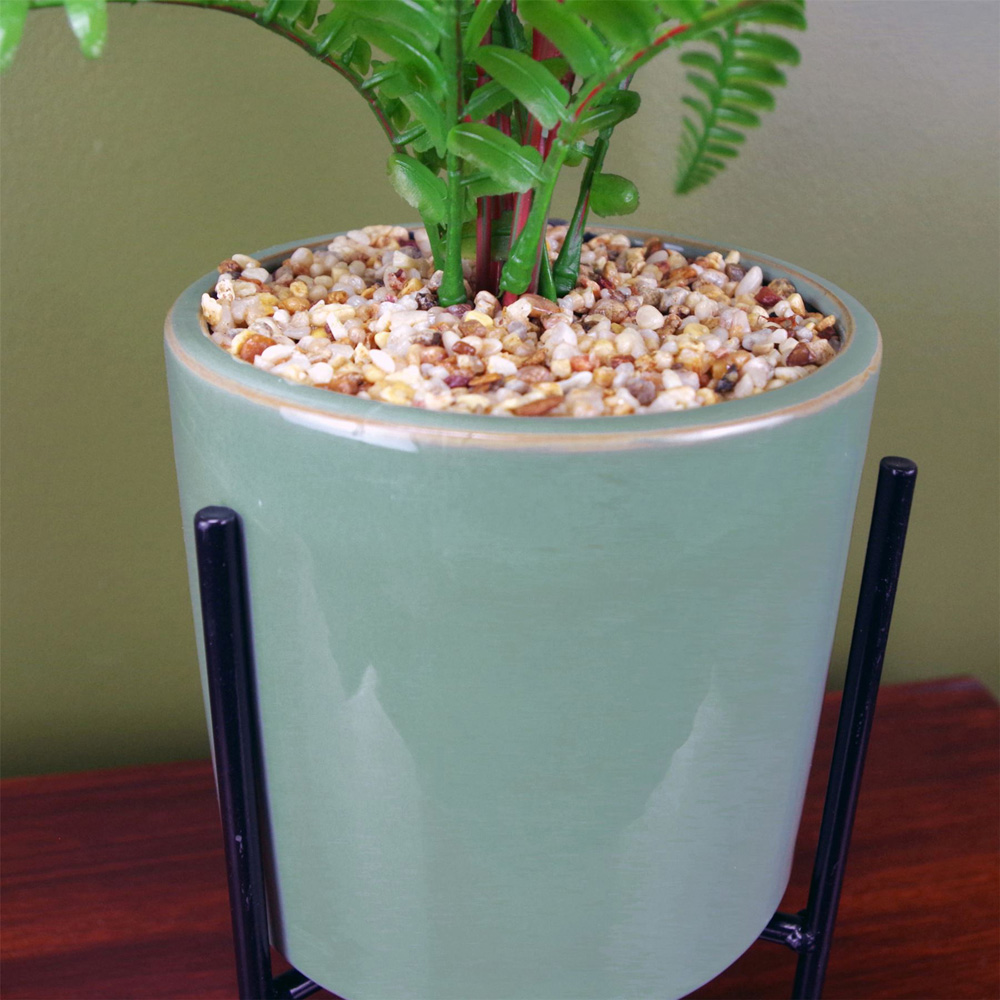 Leaf Fern Artificial Plant in Ceramic Planter 40cm Image 5