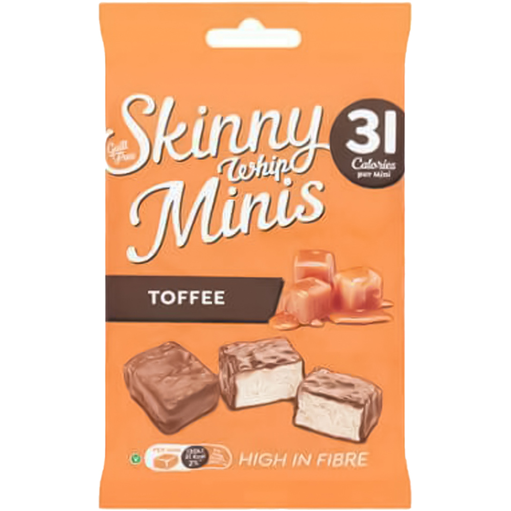 Skinny Whip Minis Toffee 88g Image