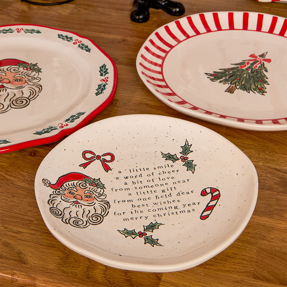 Jolly Santa Christmas Giving Plate Image 2