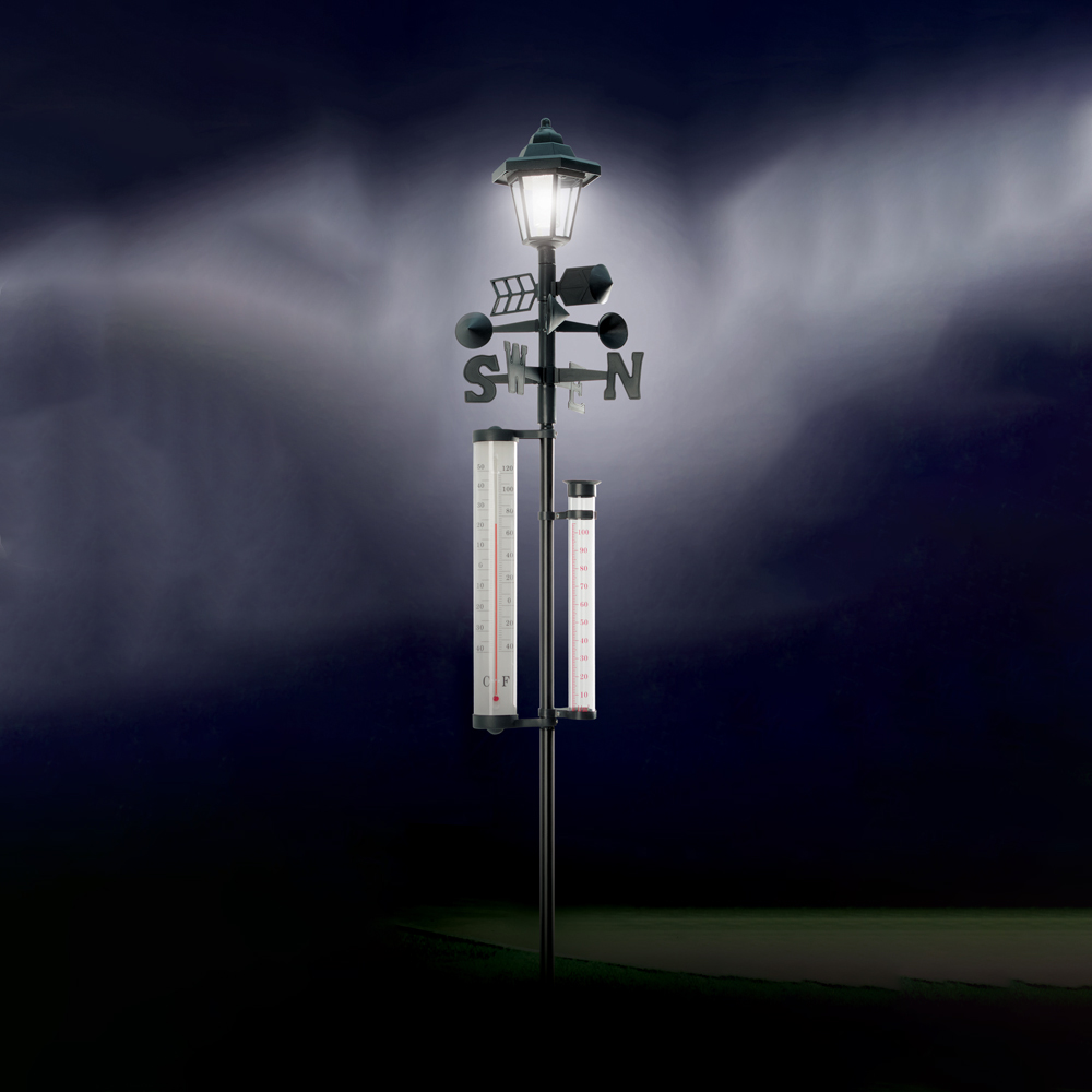 Avilo 5-in-1 Weather Station with Solar Light Image 2