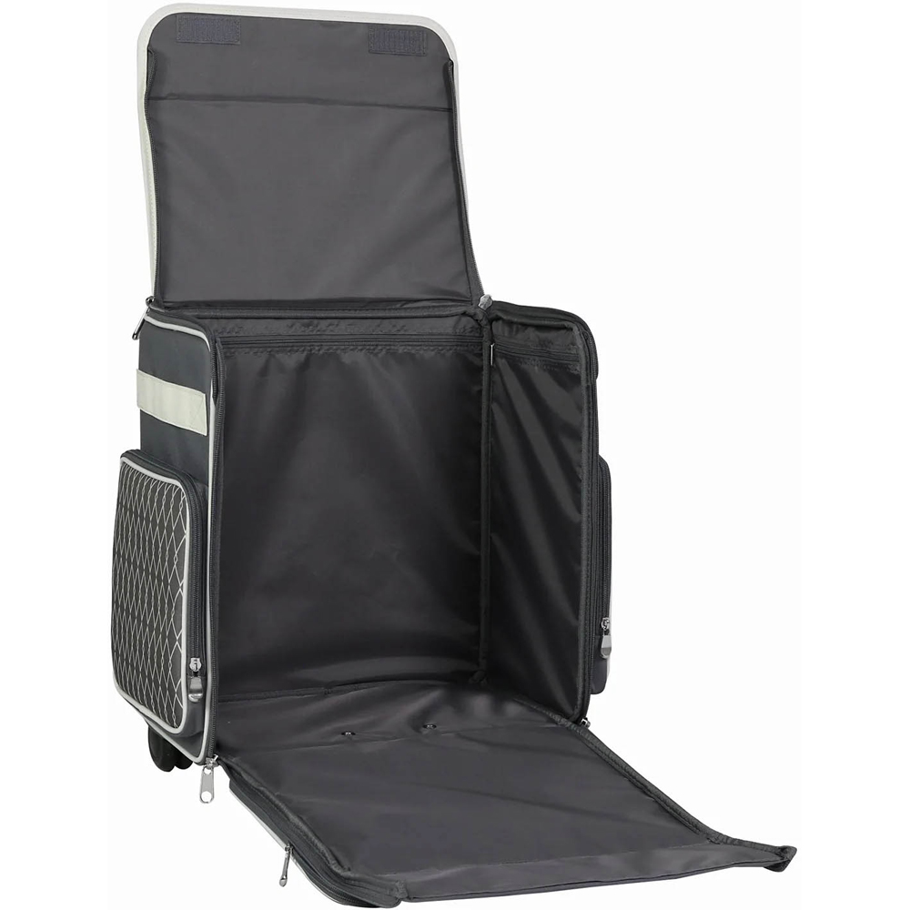 Everything Mary EVM6362-11 Grey and Cream Collapsible Craft Trolley Bag 40 x 22 x 38cm Image 5