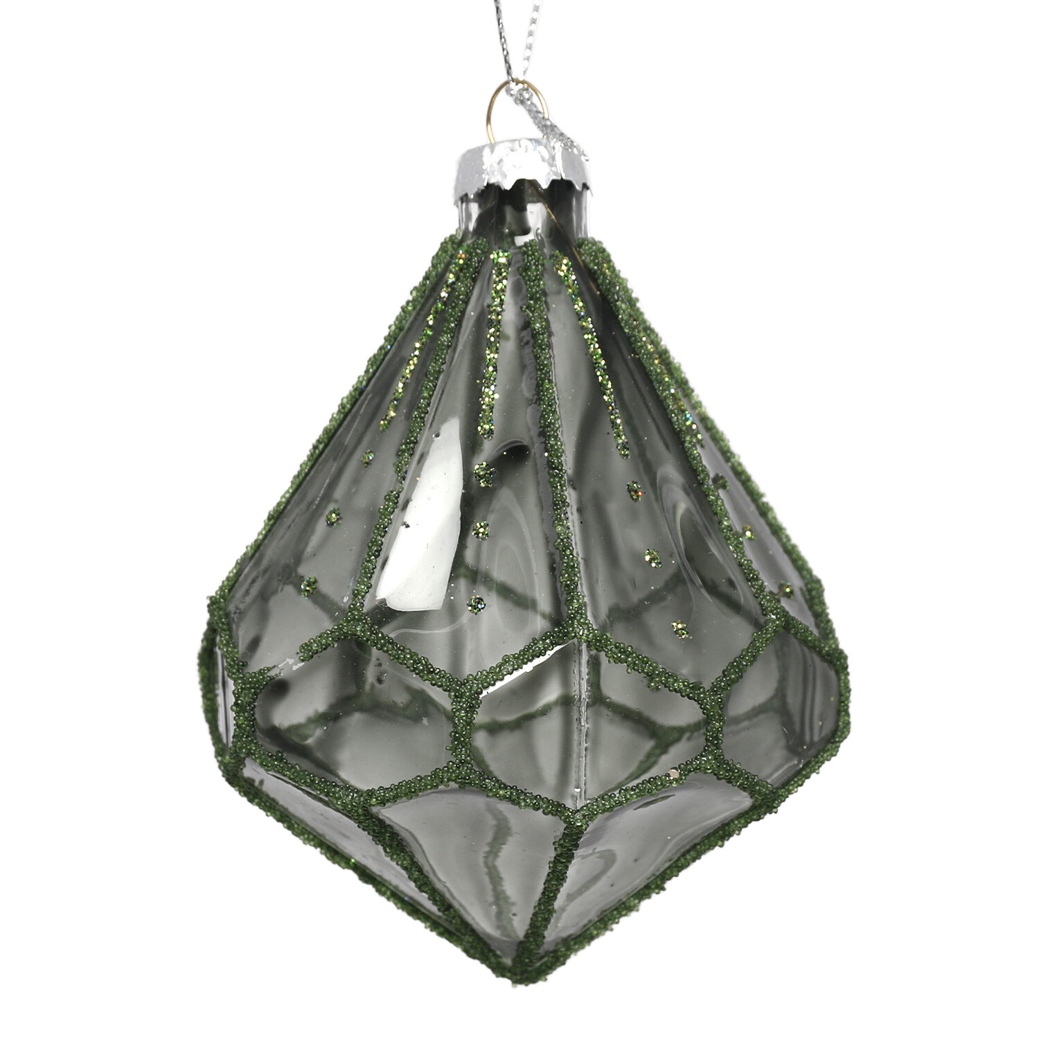 Green Opaque Glass Bauble - Green Image 2