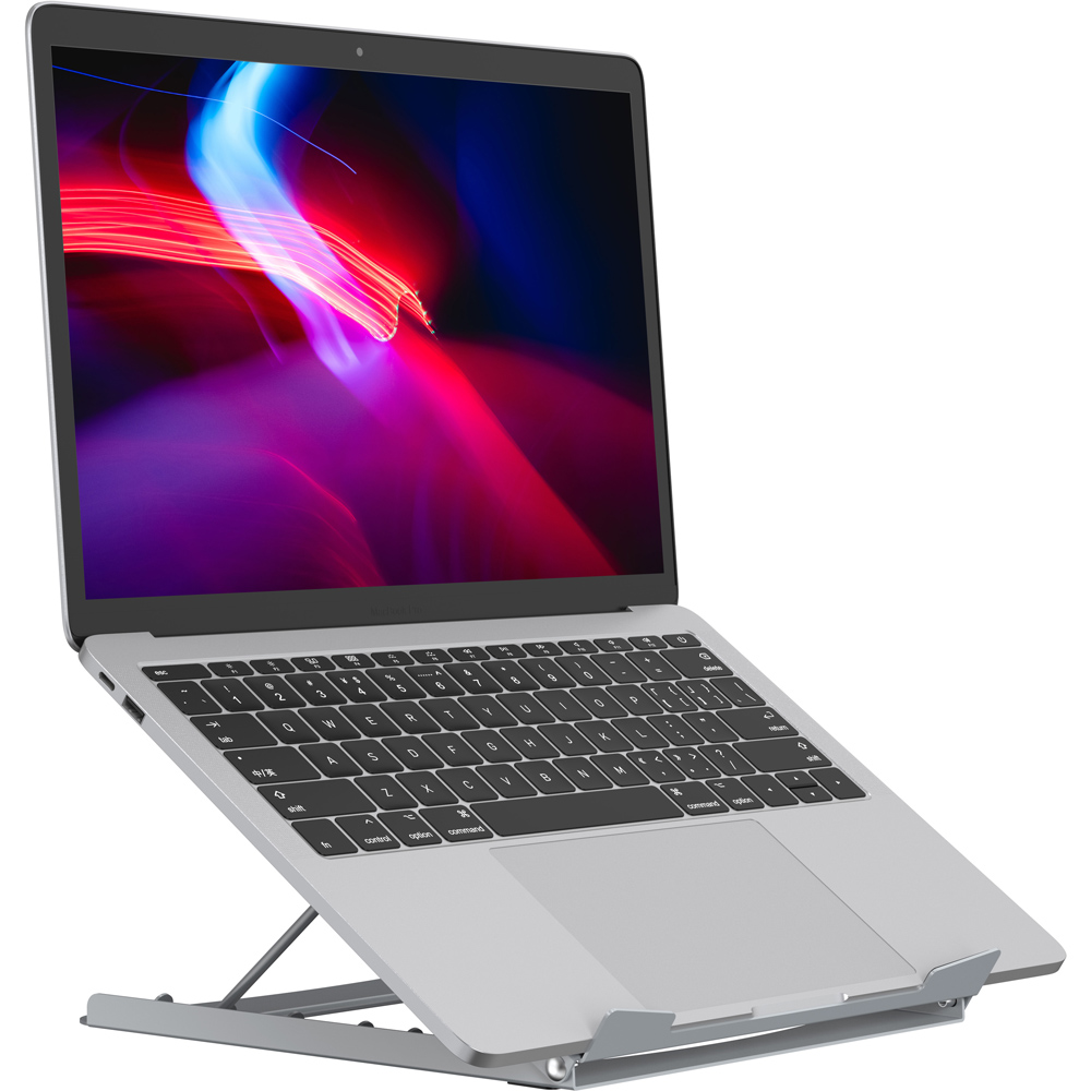 ProperAV Silver Adjustable Laptop Stand Image 3