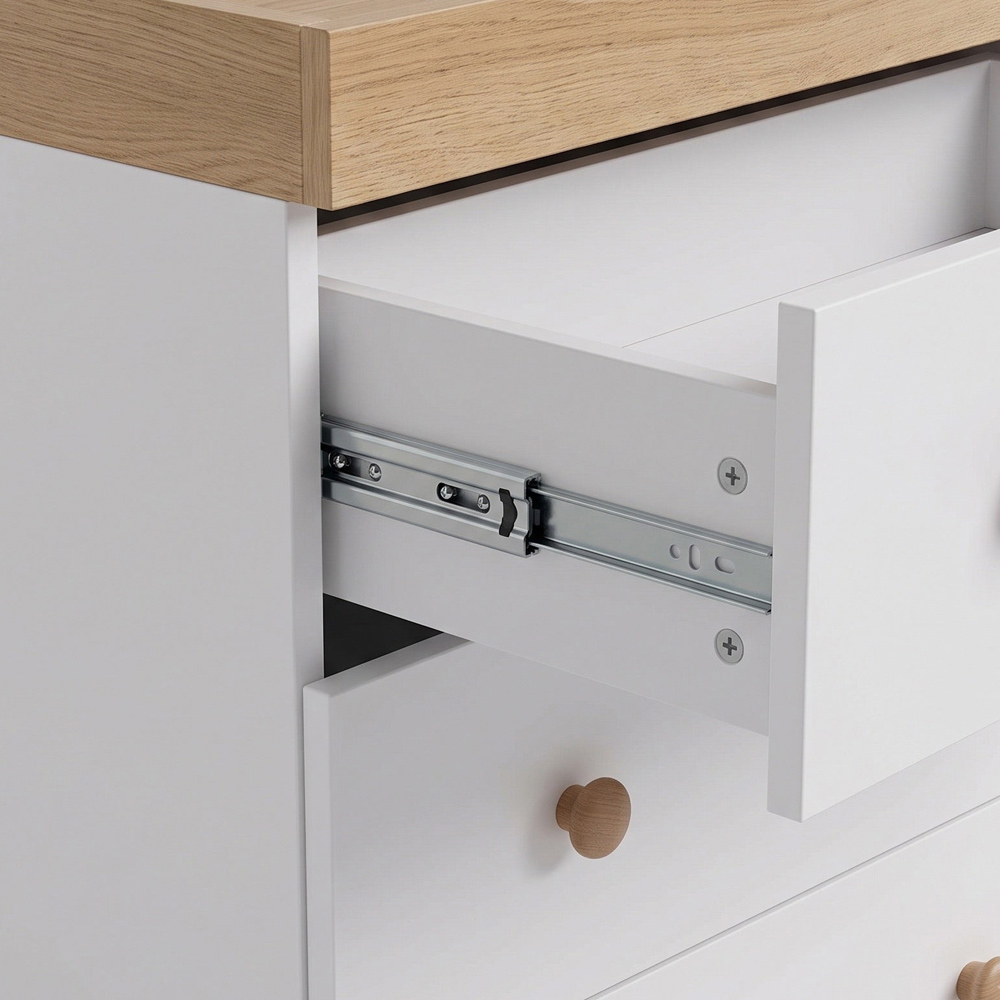 Shefa 888 3 Drawer White Kids Changing Dresser Image 4