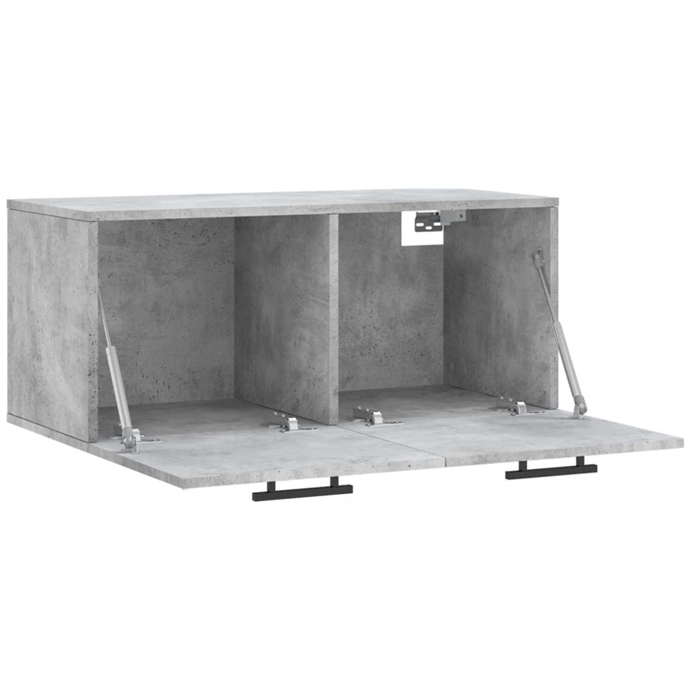 vidaXL 2 Door Concrete Grey Wall Cabinet Image 6