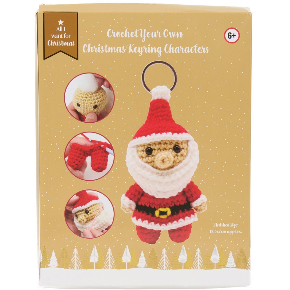 Crochet Your Own Christmas Keyring Characters Kit Image 2