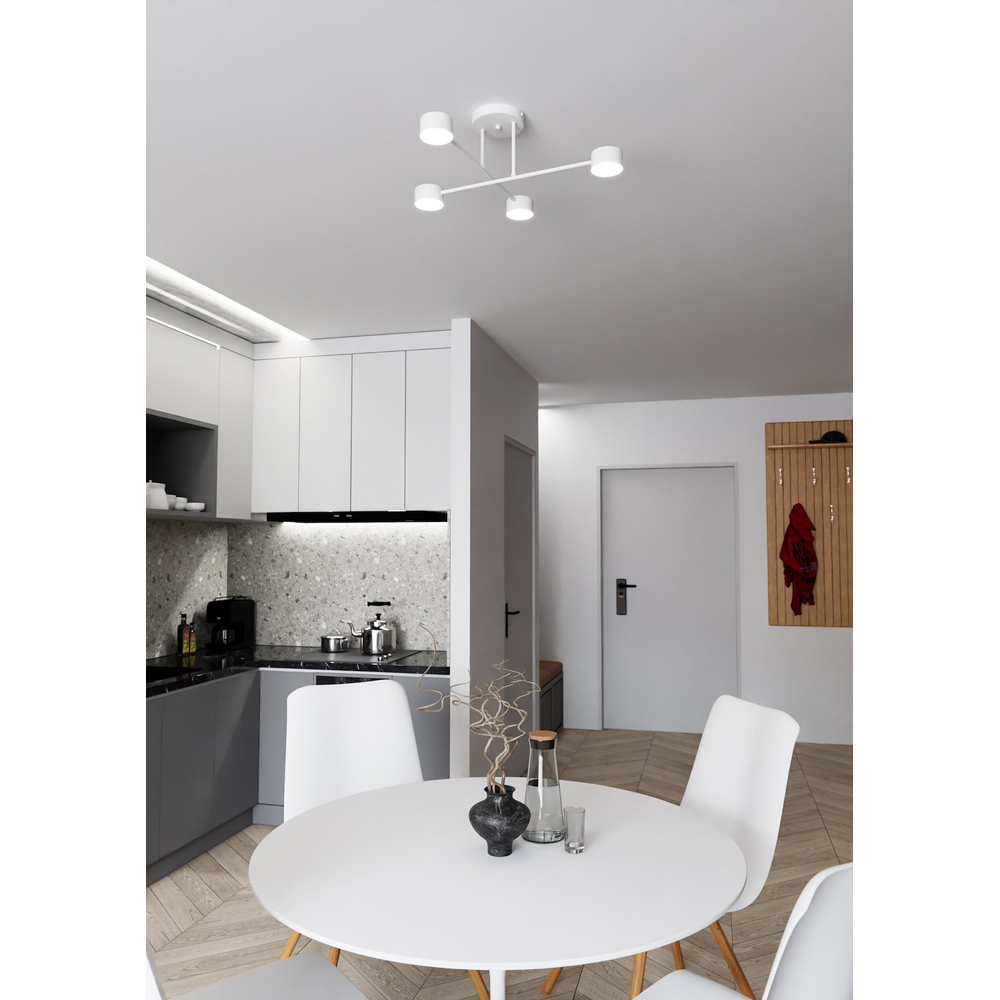 Emibig Halo 4 Light White GX53 Ceiling Light Image 3