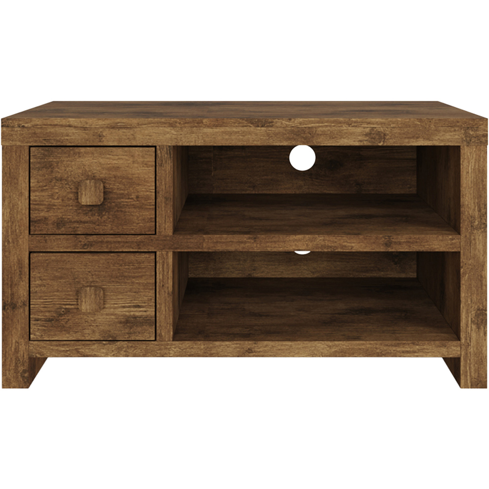 GFW Jakarta 2 Drawer 2 Shelf Mango Yellow TV Unit Image 4