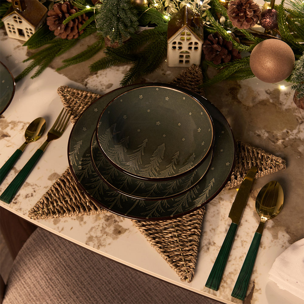 Emerald Gold Cutlery Set Image 4