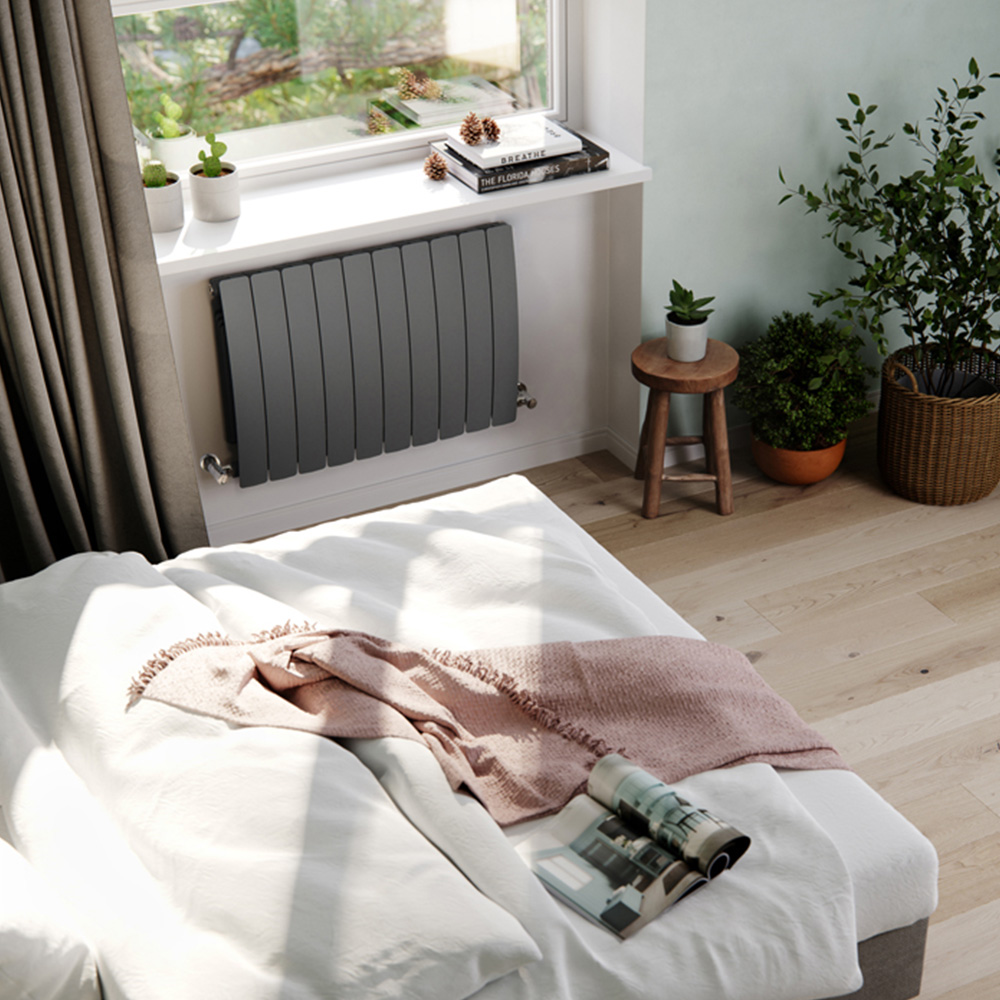 Terma Bergamo 3842BTU Graphite 10 Section Radiator 590 x 800mm Image 2