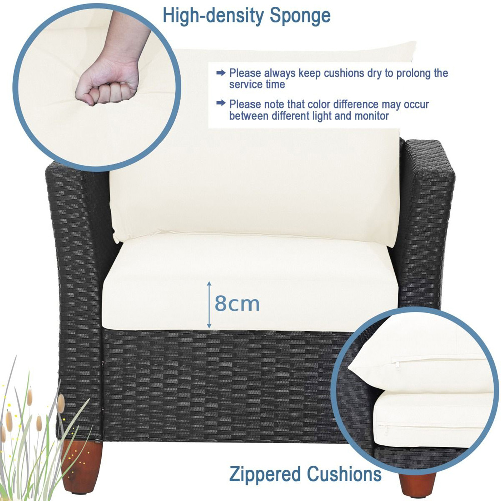 Costway 2 Seater Patio Furniture Set with Cushions Image 8