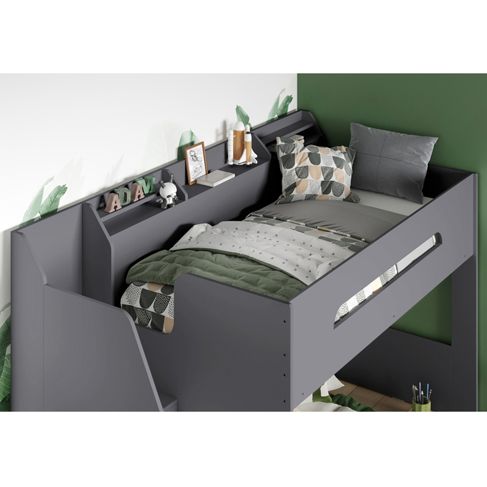 Flair Stepaside Triple Sleeper Grey L Shaped Bunk Bed Image 2
