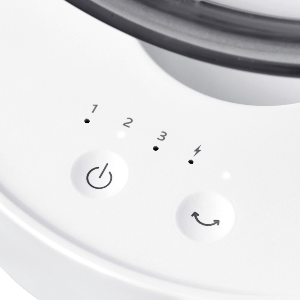 Morphy Richards White Rechargeable USB Oscillating Desk Fan 6 inch Image 3