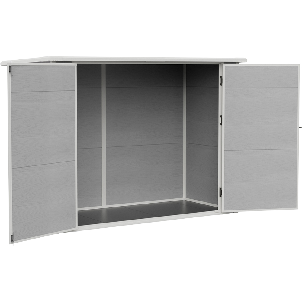 Living and Home 7 x 4ft Plastic Bicycle Storage Shed Image 4