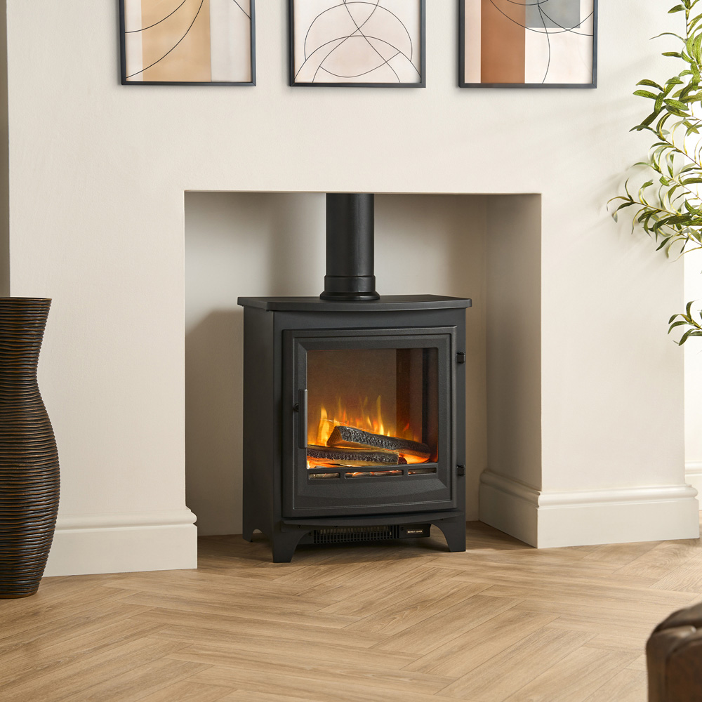 Acantha Halo Black Electric Stove Image 2