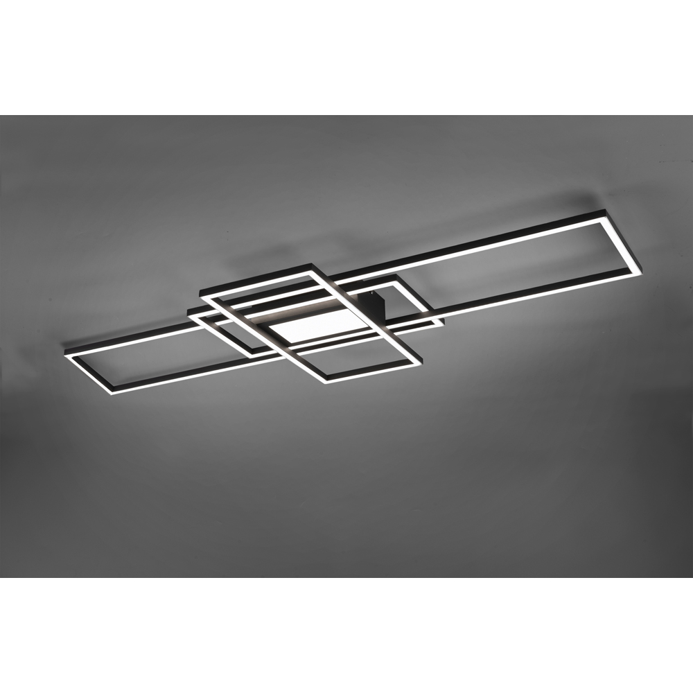 TRIO Irvine Anthracite Integrated LED Ceiling Light Image 3