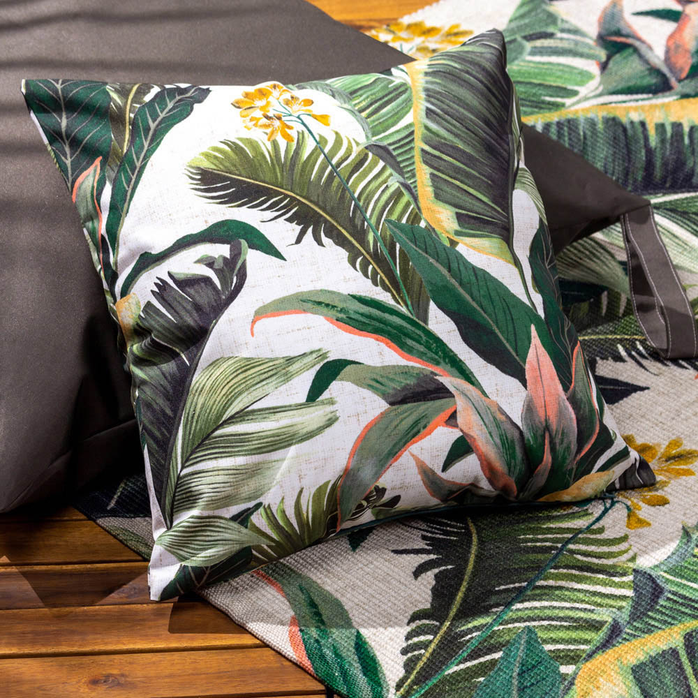 furn. Hawaii Tropical Multicolour UV and Water Resistant Outdoor Cushion Image 2