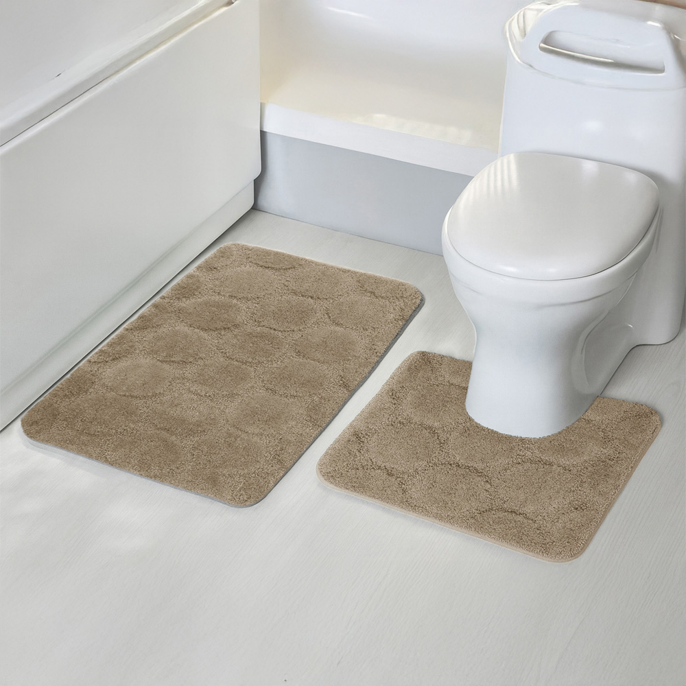 Velosso Cobla Natural Bath Mat Set Image 2