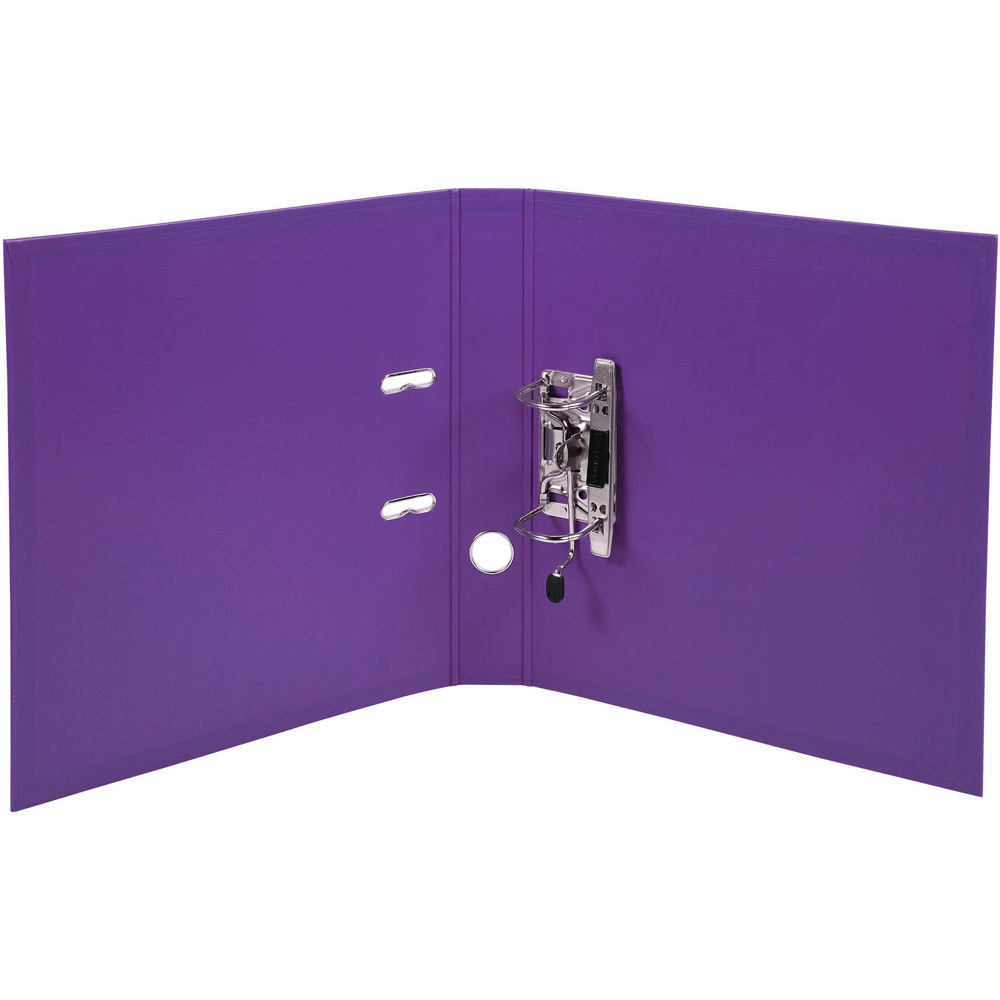 Exacompta PremTouch A4 Dark Purple PVC Lever Arch File 10 Pack Image 2