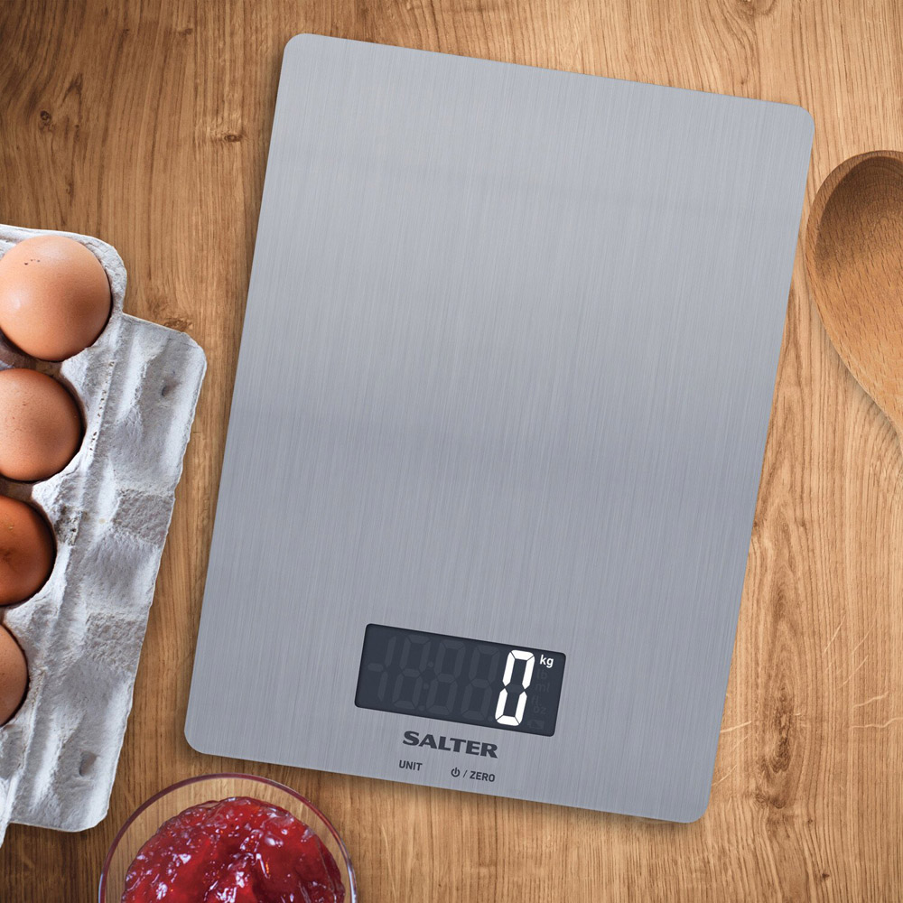 Salter Digital Kitchen Scale 5kg Chrome Image 2