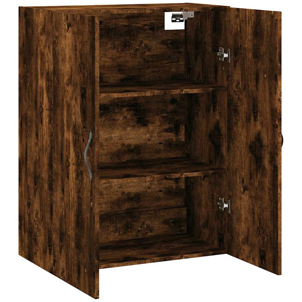 vidaXL 2 Door Smoked Oak Wall Mounted Cabinet Image 4