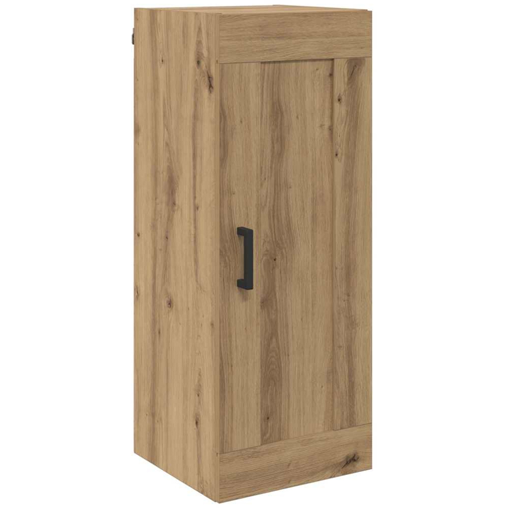 vidaXL Single Door 3 Drawer Artisan Oak Highboard Image 6