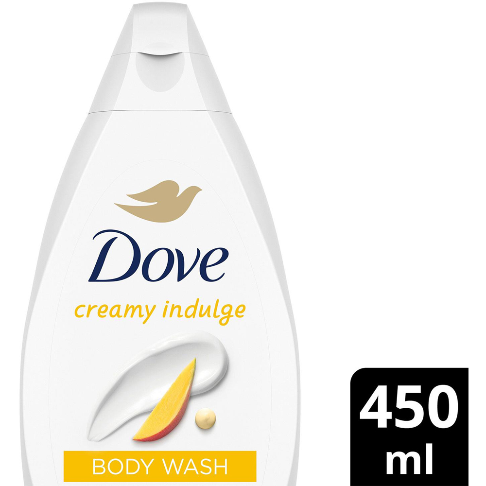 Dove Creamy Indulge Moisturising Body Wash 450ml 4 Pack Image 5