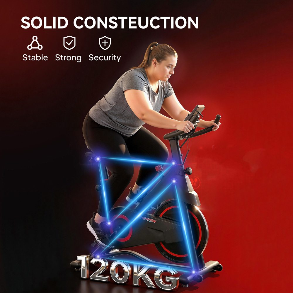 SPORTNOW Exercise Bike with Adjustable Magnetic Resistance Image 6