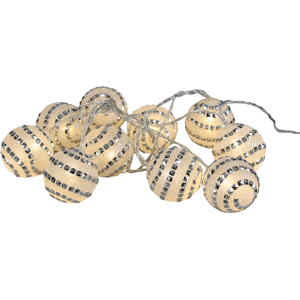 10 LED Ball String Lights Image 2