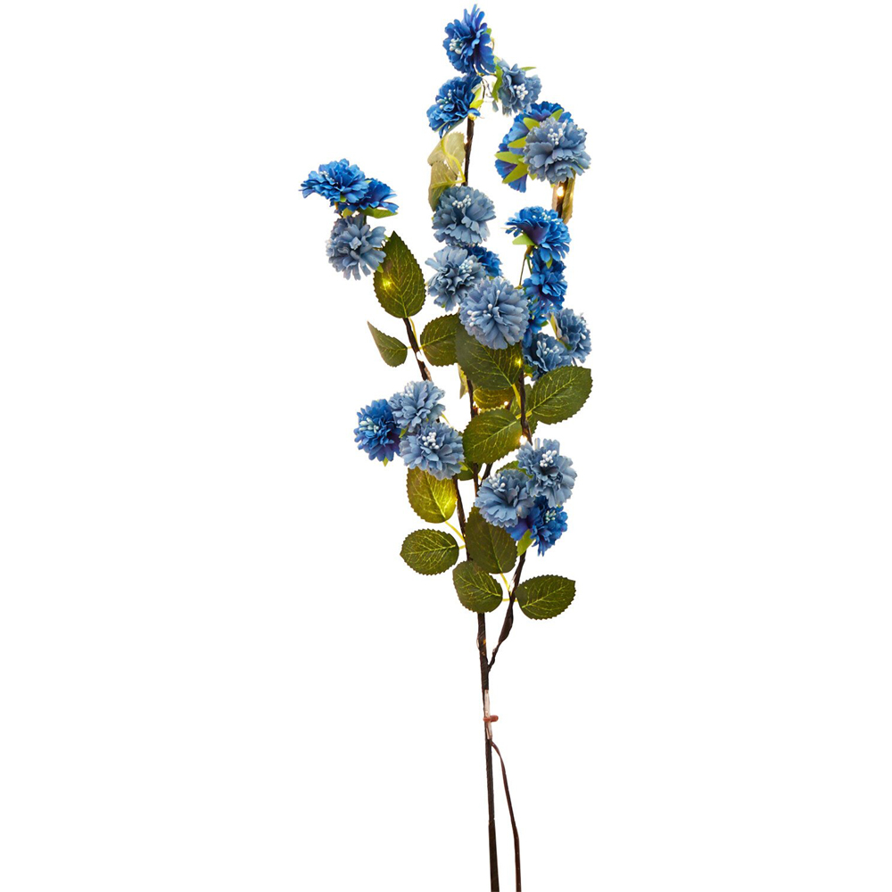Blue Floral Twig Light - Blue Image 3
