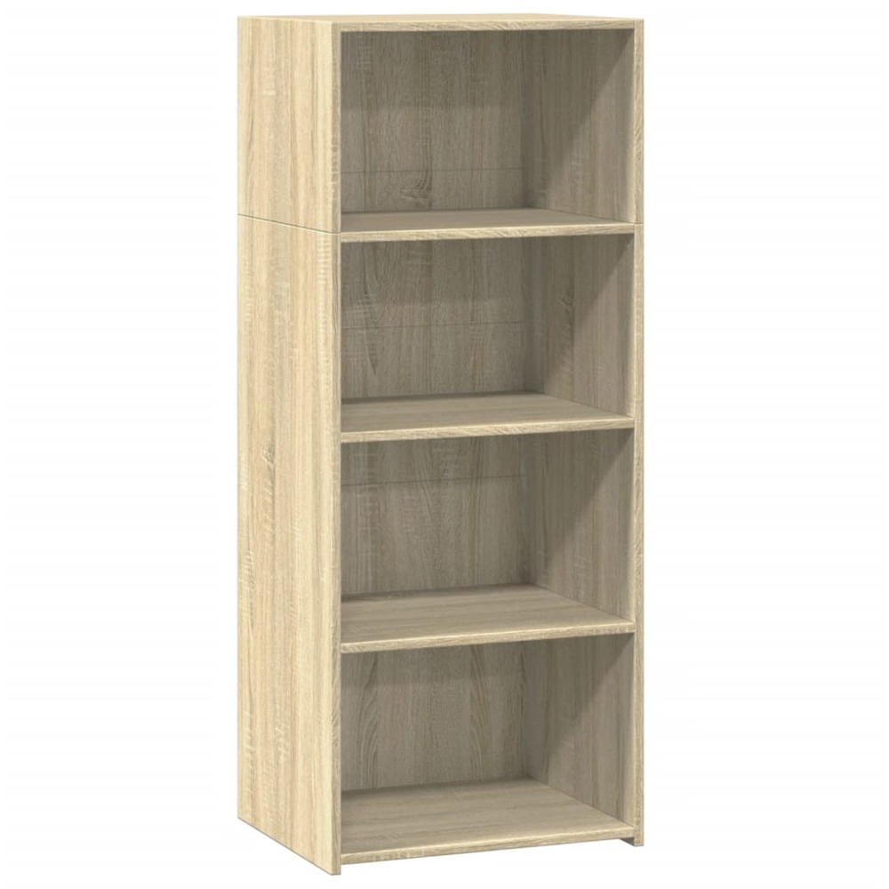 vidaXL 4 Shelf Sonoma Oak Highboard Image 2